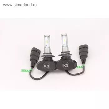 Лампа светодиодная KS-P1-HB4, IP65, Premium High Power, 9-32 В, HB4, 36 Вт, 6500 K, авиационный алюминий, набор 2 шт