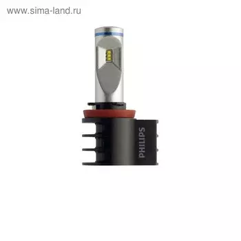 Лампа Светодиодная PHILIPS 12 В, H11 /H8 /H16, 9.3 Вт, 6000K, X-tremeUltinon, набор 2 шт, 12834UNIX2
