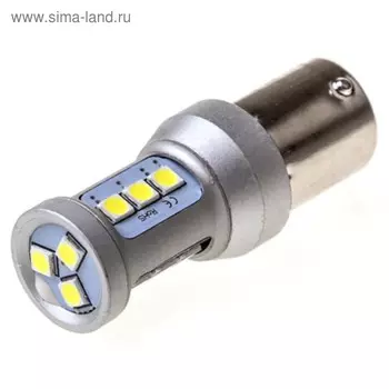 Лампа светодиодная S25 12-24V 12 диодов, с цоколем Skyway,, S08202038