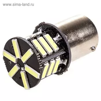 Лампа светодиодная S25(P21W), 12В 21SMD диод с цоколем Skyway,, S08201364
