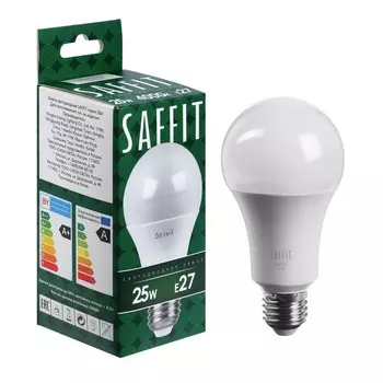 Лампа светодиодная SAFFIT, 25W 230V E27 4000K A65, SBA6525