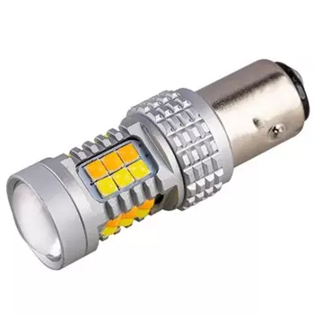 Лампа светодиодная, SKYWAY, S25, (P21/5W), 12V, 30 SMD диодов, BAY15d, 2-конт, белая