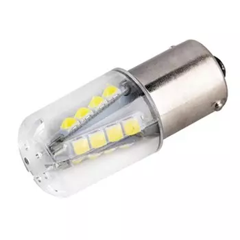 Лампа светодиодная, SKYWAY, S25, (P21W), 12-24V, 16 SMD диодов, BA15s, 1-конт, белая