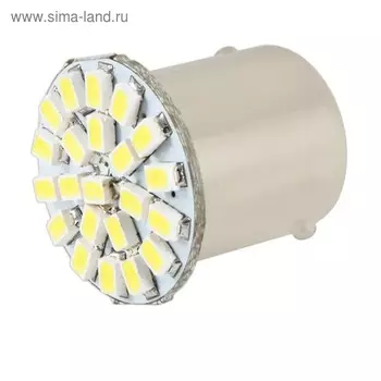 Лампа светодиодная Skyway S25 (P21W), 12 В, 22 SMD диода, с цоколем, S08201051
