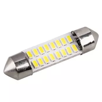 Лампа светодиодная Skyway T11 (C5W), 12 В, 16 SMD диодов, 1-конт, 36 мм, белая