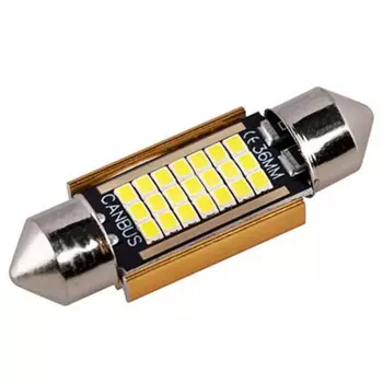 Лампа светодиодная Skyway T11 (C5W), 12 В, 21 SMD диод, 1-конт, 36 мм, белая