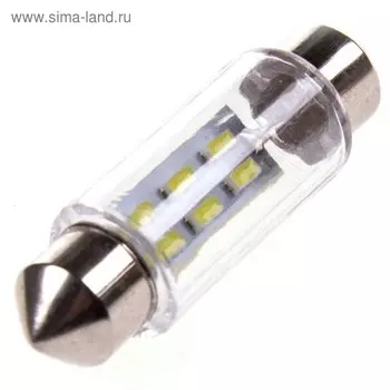 Лампа светодиодная Skyway T11 (C5W), 12 В, 6 SMD, 3014 диодов, c цоколем 39 мм, S08201173