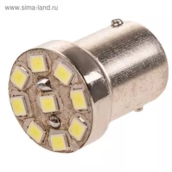 Лампа светодиодная Skyway T18 (R10W), 12 В, 9 SMD, с цоколем, 2 шт, S08201356