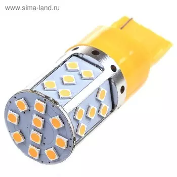 Лампа светодиодная T20 35 диодов, без цоколя желтая Skyway, CANBUS, S08201268