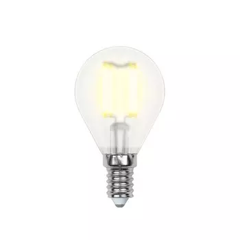 Лампа светодиодная Uniel, E14, 6 Вт, свечение тёплое белое