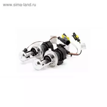 Лампа ксеноновая AVS, H4, 4300K, + комплект проводов KET, набор 2 шт