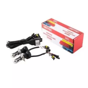 Лампа ксеноновая H4 H/L 4300K, Skyway, комплект 2 шт + провод , SH4 4300K