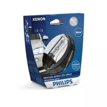 Лампа ксеноновая Philips WhiteVision D1S, 5000K, 35 Вт, 85415WHV2S1
