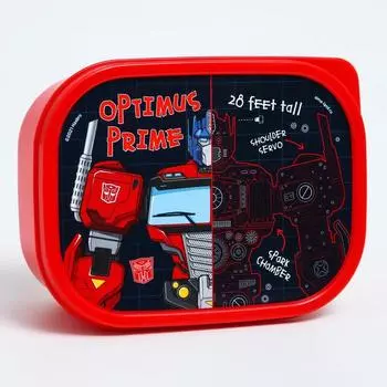Ланч-бокс детский прямоугольный 500 мл, Optimus Prime, Трансформеры