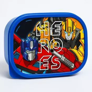 Ланч-бокс детский прямоугольный 500 мл, Heroes, Трансформеры