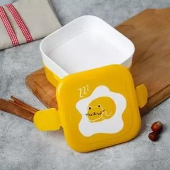 Ланч-бокс двухуровневый «Котик», 0.8 л