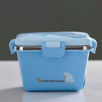 Ланч-бокс "Good mood every day",600 мл, сохраняет тепло 5 ч, 16х14х9.5 см, микс