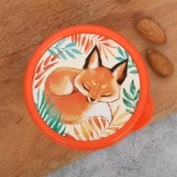 Ланч - бокс круглый «Лисичка», 150 мл