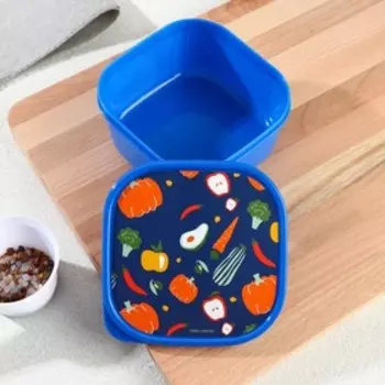 Ланч - бокс квадратный «Овощи», 700 мл