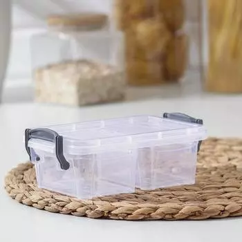 Ланч-бокс прямоугольный, 2 отделения, 16,5116 см