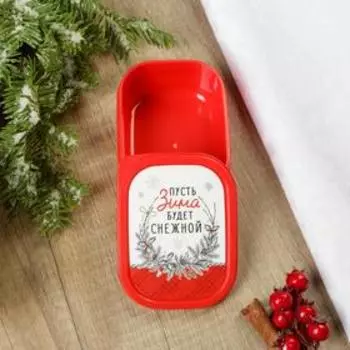 Новый год. Ланч-бокс «Пусть зима будет снежной», 150 мл