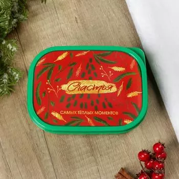 Ланч - бокс новогодний «Счастья», 500 мл