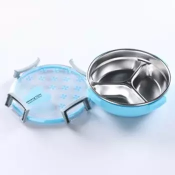 Ланч-бокс "Толоза", 300 мл, 17.5 х 17.5 см, голубой