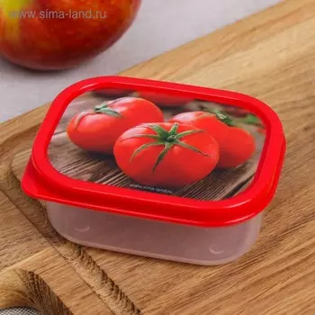 Ланч - бокс прямоугольный «Томаты», 150 мл