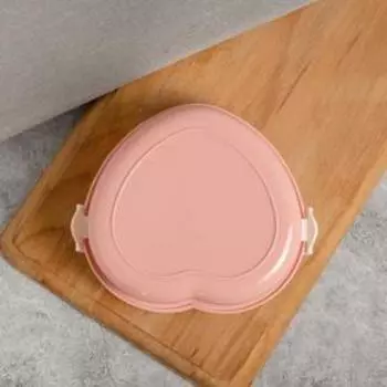 Ланч-бокс в форме сердца "Еда, я люблю тебя", 600 мл