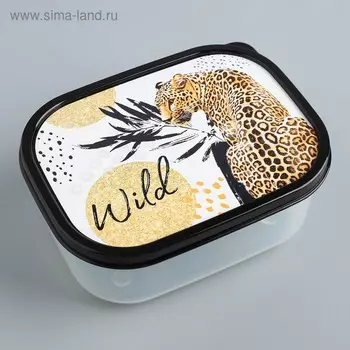 Ланч - бокс прямоугольный Wild, 500 мл