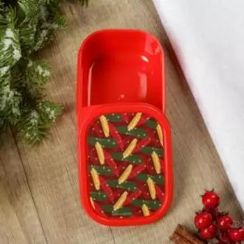 Ланч-бокс новогодний «Зима волшебное время», 150 мл