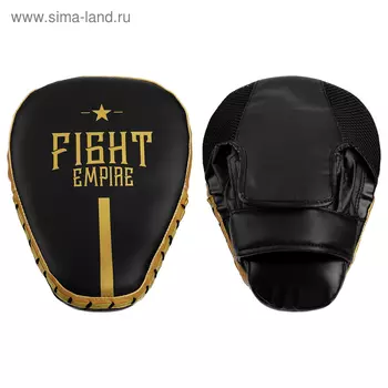 Лапа боксёрская FIGHT EMPIRE PRO, 1 шт., цвет чёрный/золотой
