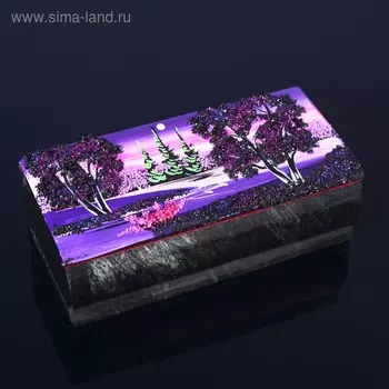 Шкатулка для украшений «Ночь», 1575.5 см, каменная крошка, змеевик