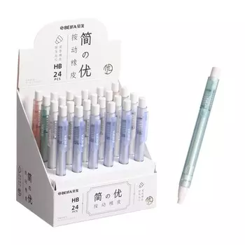 Ластик-карандаш Beifa, выдвижной, МИКС