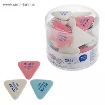 Ластик Milan 4865, треугольный 36x33x6 мм, синтетический каучук