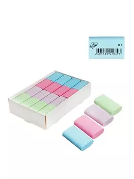 Ластик, термопластичная резина, 352210 мм, пастельный, МИКС