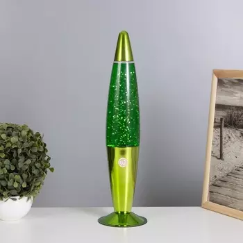 Лава-лампа «Ракета» 130 Вт Е14-R39 (блестки) зеленый 111141 см