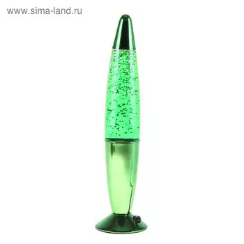 Лава-лампа «Ракета» 130 Вт Е14-R39 (блестки) зеленый 8834 см
