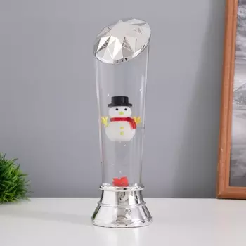 Лава лампа «Снеговик» LED 3хААА, USB серебро 6.5823.7 см