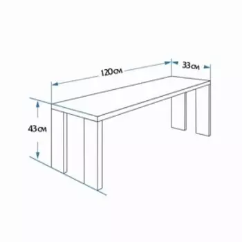 Лавка к набору "Дачный", 120х33х43 см