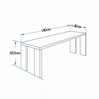 Лавка деревянная из наличника липы «Добропаровъ», 140х40х43.5 см, для бани, нагрузка до 160 кг
