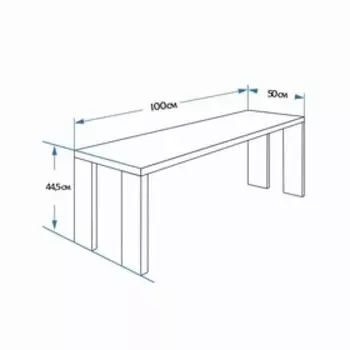Лавка складная (полок) 100х33х44,5см