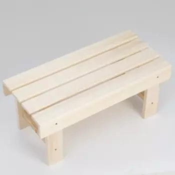 Лавочка низкая , наличник, липа "Добропаровъ", 703330 см