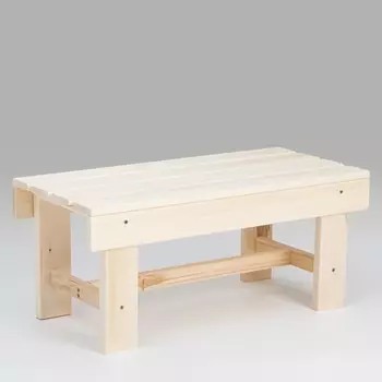 Лавочка низкая , наличник, липа "Добропаровъ", 703330 см