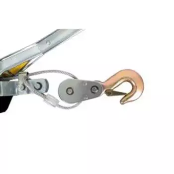 Лебедка ручная KRAFT KT705008, с двойным храповым механизмом, 2 т, 2.2 м, 2 крюка