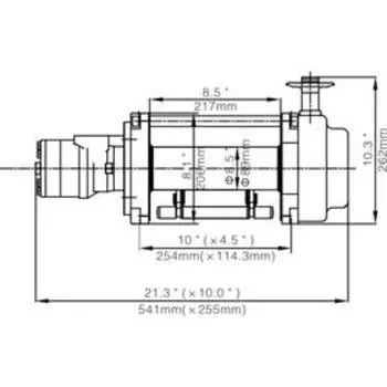 Лебёдка гидравлическая Runva 15000 lbs 6800 кг