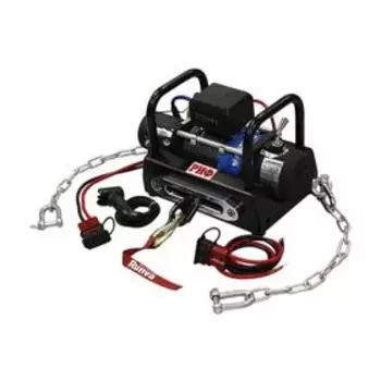 Лебёдка переносная РИФ 9500SR c площадкой на цепях и проводами (в сборе)