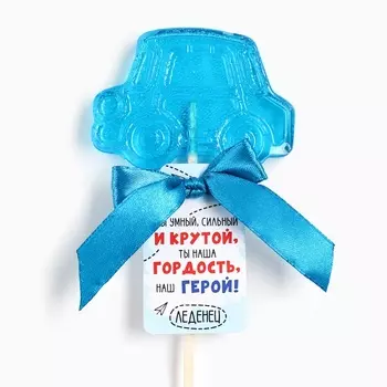 Леденец на палочке «Герой», вкус: тутти - фрутти, 25 г