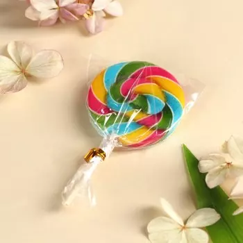 Леденец в открытке «Цветочного настроения» вкус: тутти-фрутти, 15 г.