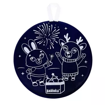 Ледянка мягкая, детская «Друзья», диаметр 45 см, синяя